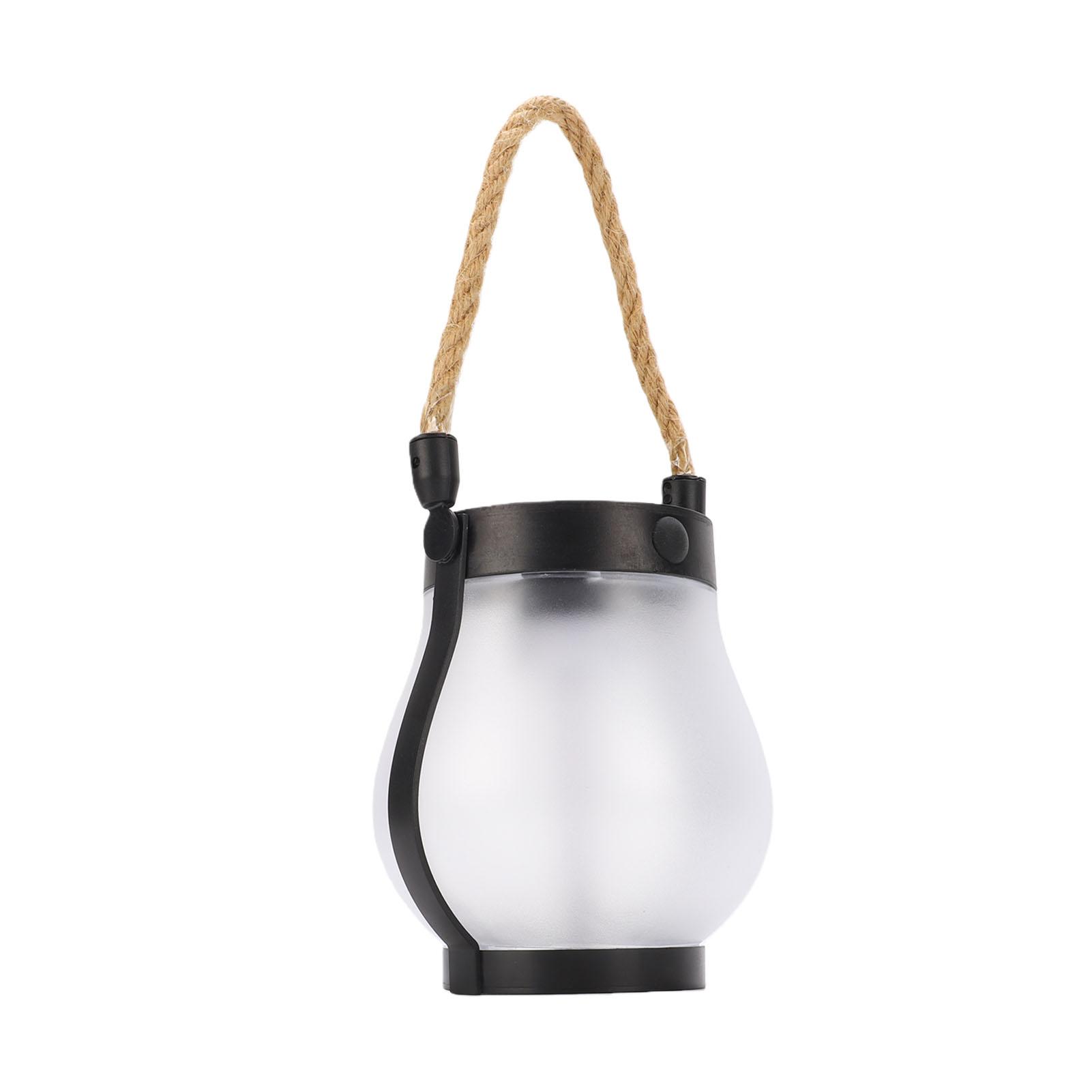 

Solar Lantern Auto On Off Dual Charging Flickering Flame Hanging Lantern IP65 Water Proof for Outdoor