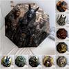 1PC Anubis Umbrella Portable Folding Umbrella Iron Frame Hole Bone Structure Outdoor Home Umbrella A11
