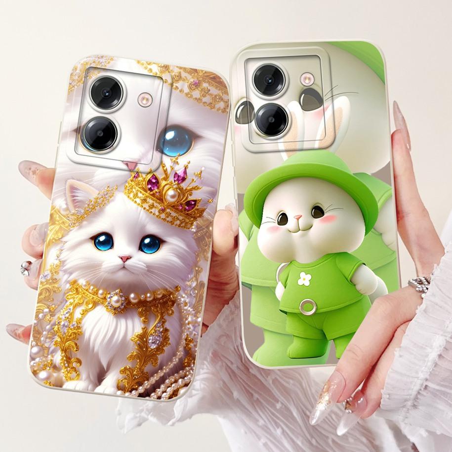 For Xiaomi Poco M7 Pro 5G Case Cute Rabbit Cat Cartoon Shockproof Silicone TPU Soft Cover On Xiaomi Poco M7 5G M 7 M7Pro 5G Capa