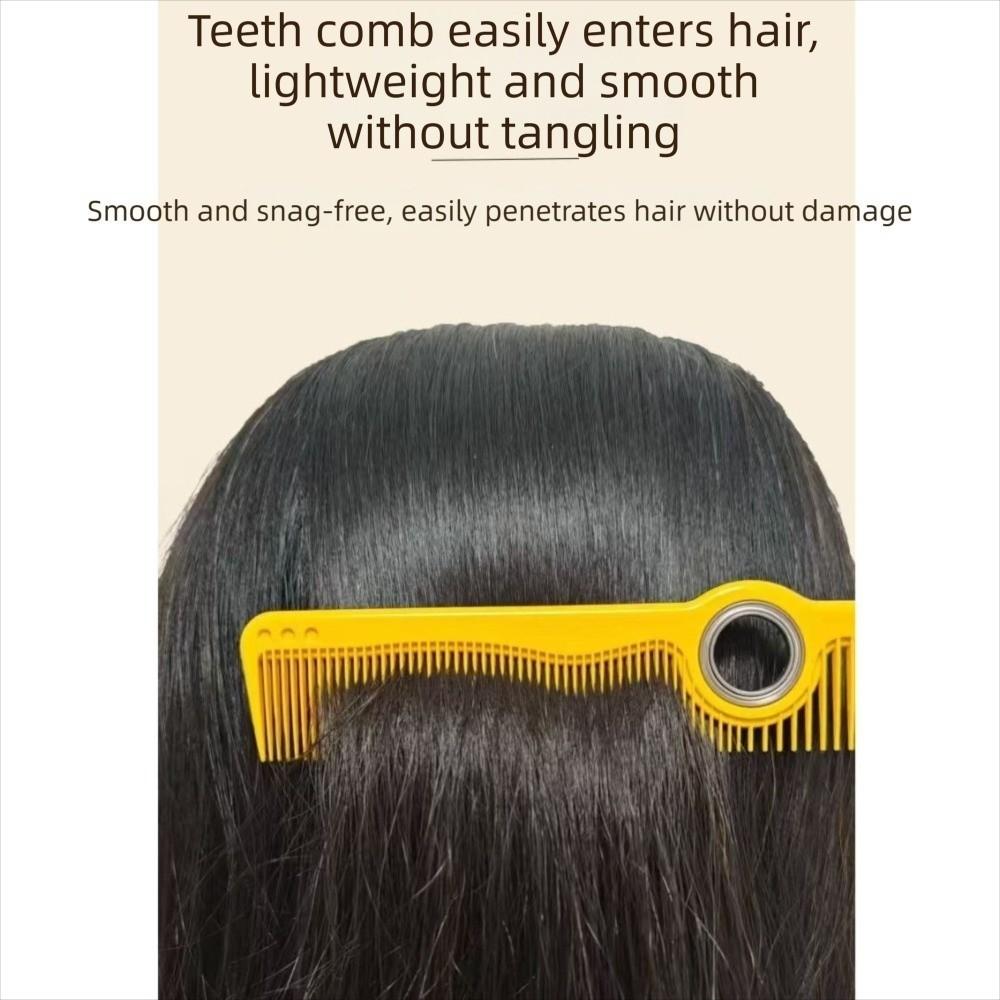 Wide & Fine Tooth Spinning Cutting Comb with Bearing Anti-static Barber Comb  for Salon