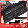 FBK3   4Pcs Carbon Fiber Car Sticker Strip Auto Door Threshold for Mercedes benz W211 W203 W204 W210 W124 W202 CLA W212 W220 W205