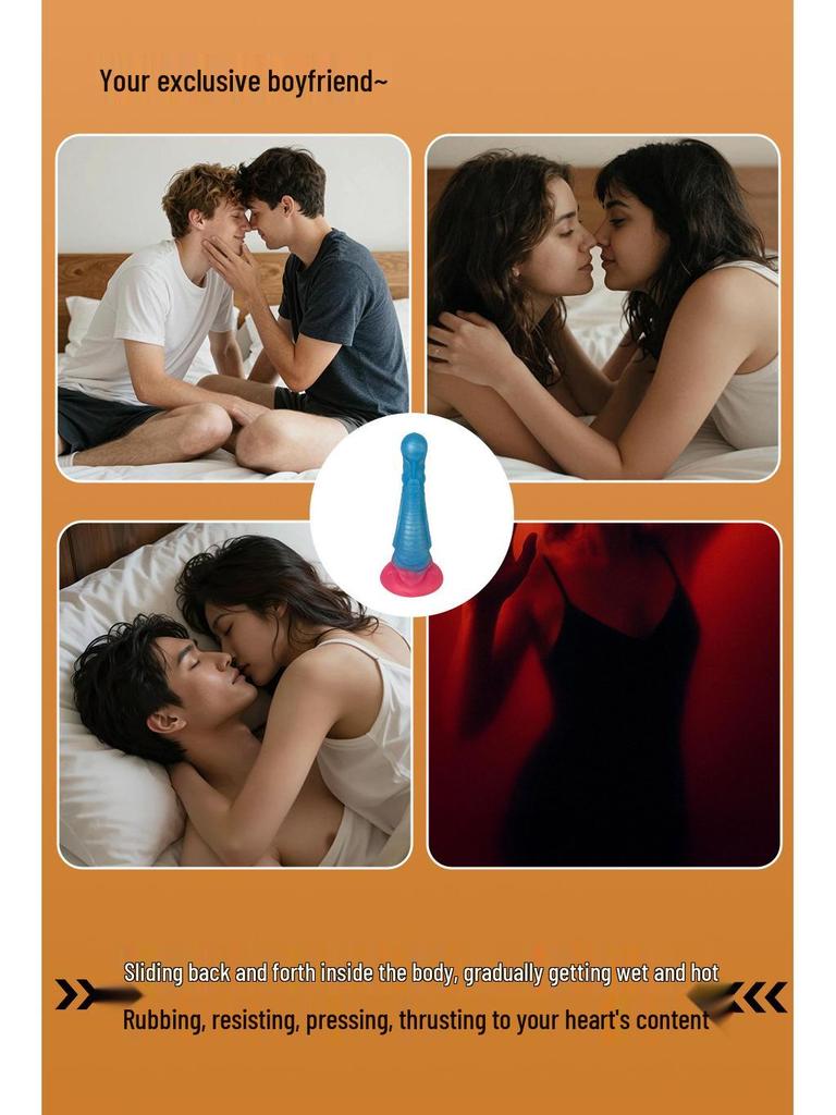 Alien Simulation Silicone Anal Plug and Dildo for Male and Female Sensual Play.