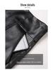 High Waist PU Leather A-Line Shorts for Women - 2023 Autumn/Winter Fashion, Korean Style, Slimming Wide Leg Booty Shorts