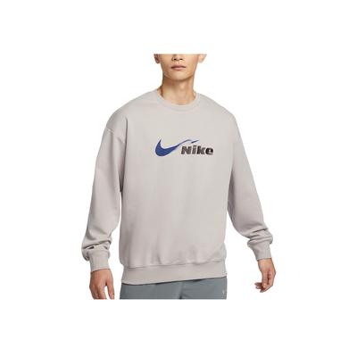 Dri-Fit Track Club Logo Rundhals Langes Ärmel Lauf-Sweatshirt Herren sweatshirt Academy-Grau Blau-Schwarz HV4880-009
