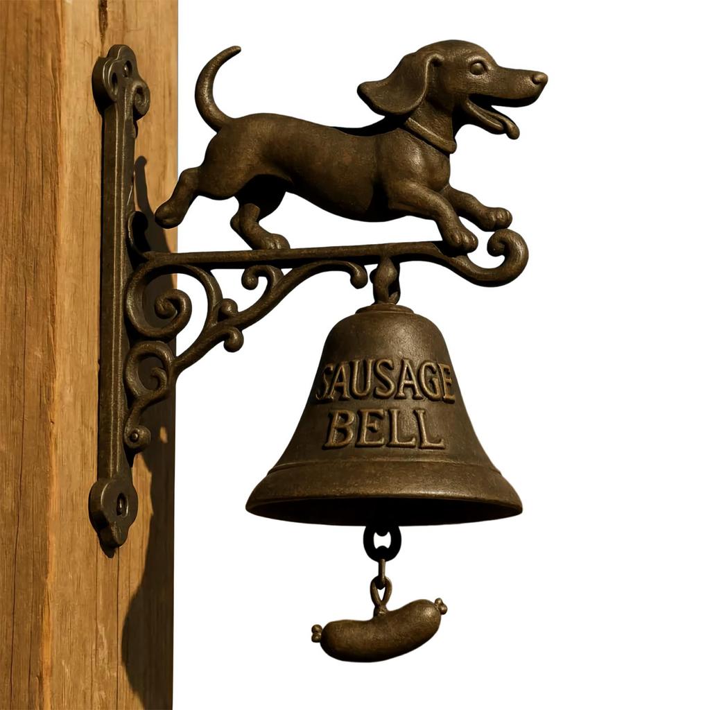 Dinner Bell Outdoor Witch Shape Welcome Doorbell Vintage Farmhouse Doorbell For Front Door Garden Sheds Cottage Retreats