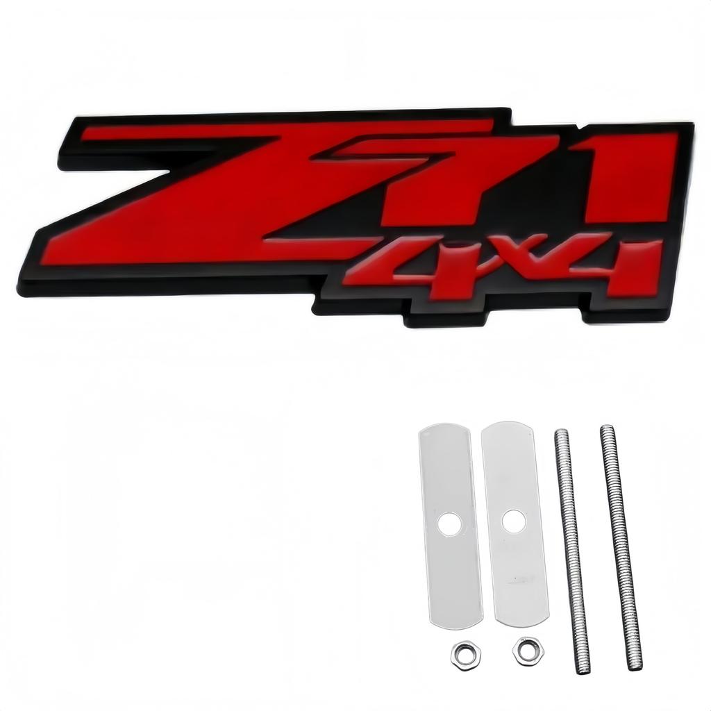 3D Metal Car Front Grille Emblem Badge Car Body Fender Rear Trunk Upgrade Version Modification Accessories Sticker Decal