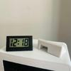 Small Digital Clock Mini Car Clock with Large LCD Display for Office Vehicle Home Table Battery Operated Desk Clocks