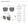 Fashion Square Sunglasses Men Women Gradient Frameless Sun Glasses For Men Popular High Quality Metal Eyewear UV400