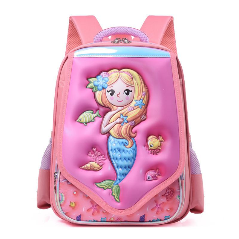 Cute And Durable Oxford Cloth Kids Backpack With Spine Protection For Boys And Girls