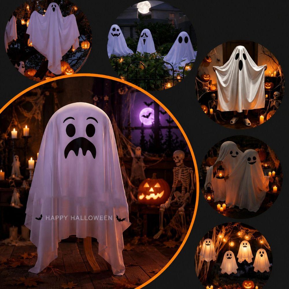 Pumpkin Halloween Dinner Chair Seat Cover Skull Pattern Festival Table Decor Home Decoration