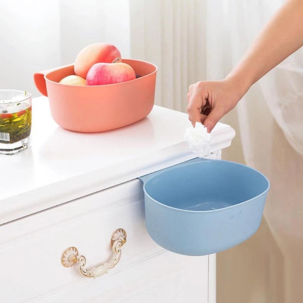 Plastic Caet Door Hanging Trash Can Waste  Garbage Basket Kitchen Tool