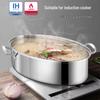 SISTEEL Stainless Steel Oval Fish Steamer