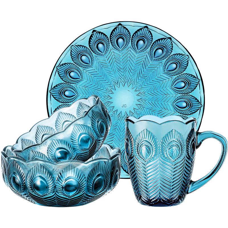 LOVWISH 4-Piece Glass Rice Bowl Set