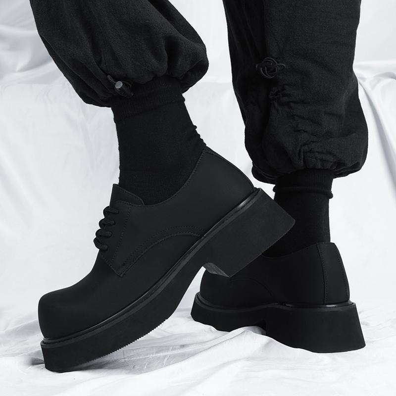 Fashion Derby Thick soled Men's Shoes Classic and versatile design styles Leisure Business Outdoor Party Daily office youth trend shoes