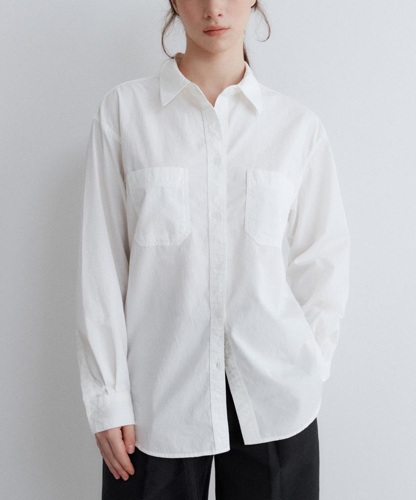 SUARE WOMEN Cotton Washed Pocket Shirt - 4 Colors