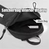 Men's Shoulder Crossbody Bag Mobile Phone Bag Chest Bag Waterproof Sling Pack Bag Lightweight and Simple Single Shoulder Bag