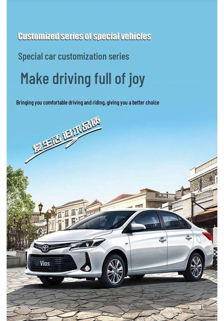 All-Weather Floor Mats for Toyota Vios - Full Coverage TPE Foot Mats with Driver's Seat Original Carpet Replacement.