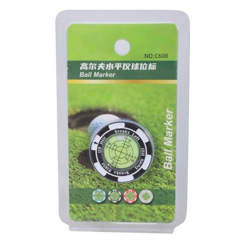High Precisions Reader Levels Measuring Tool Golfball Markers Golfs Putting Aid Round Bubble Levels Marking Supplies