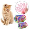 Interactive Spiral Spring Cat Toys Colorful Coil Springs Durable Pet Kitten Toys for Chewing Playing