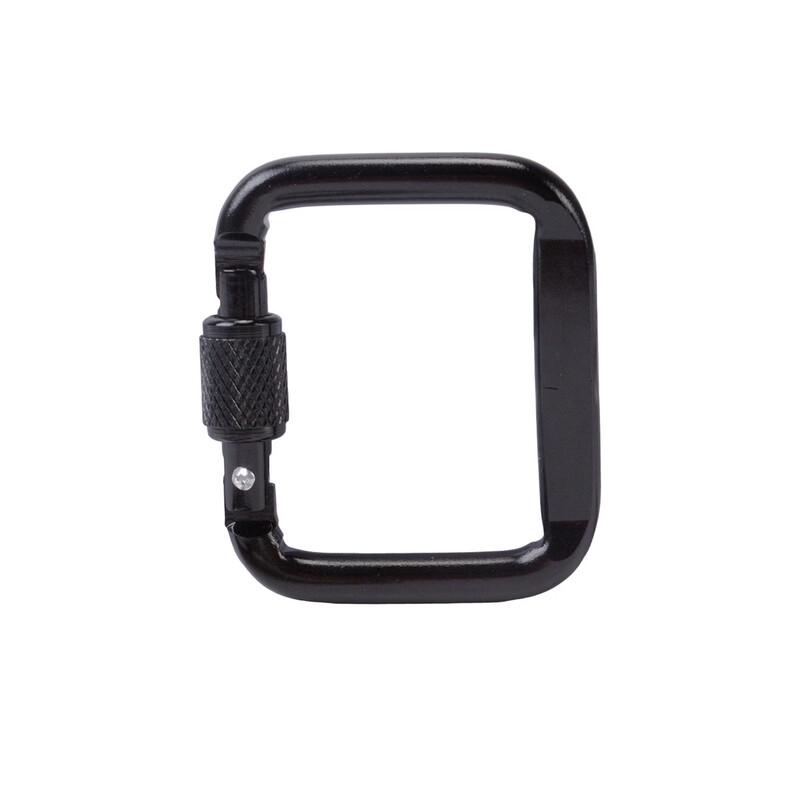 Drian Square Flat Screw Lock Aluminum Carabiner 5-Pack