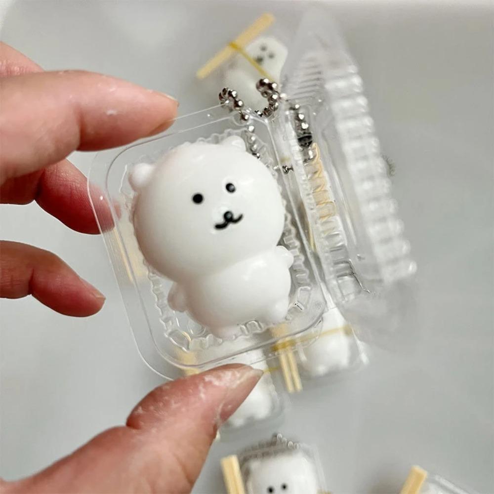 Vbmini Cartoon Bear Mochi Squishy Toy Soft Squeeze Anxiety Relief Toy Cute Pocket Size Vent Toy Student Creative Small Present