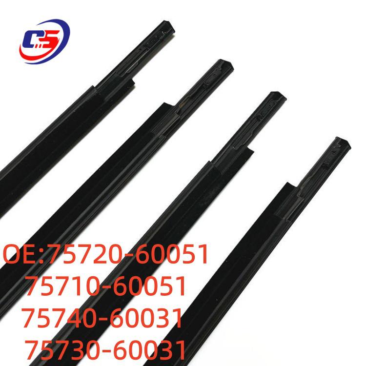Electroplated Outer Trim Sealing Strip for 1998-2006 Toyota Land Cruiser LC100 (Part No. 75710-60051)