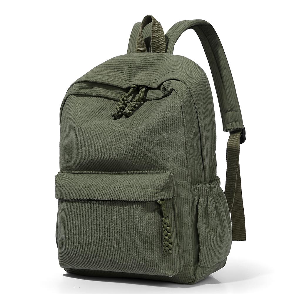 

Вместительная мужская и женская повседневная наплечная сумка, вельветовый материал, модели на все сезоны, рюкзак для поездок на работу 14 inches армия зеленый