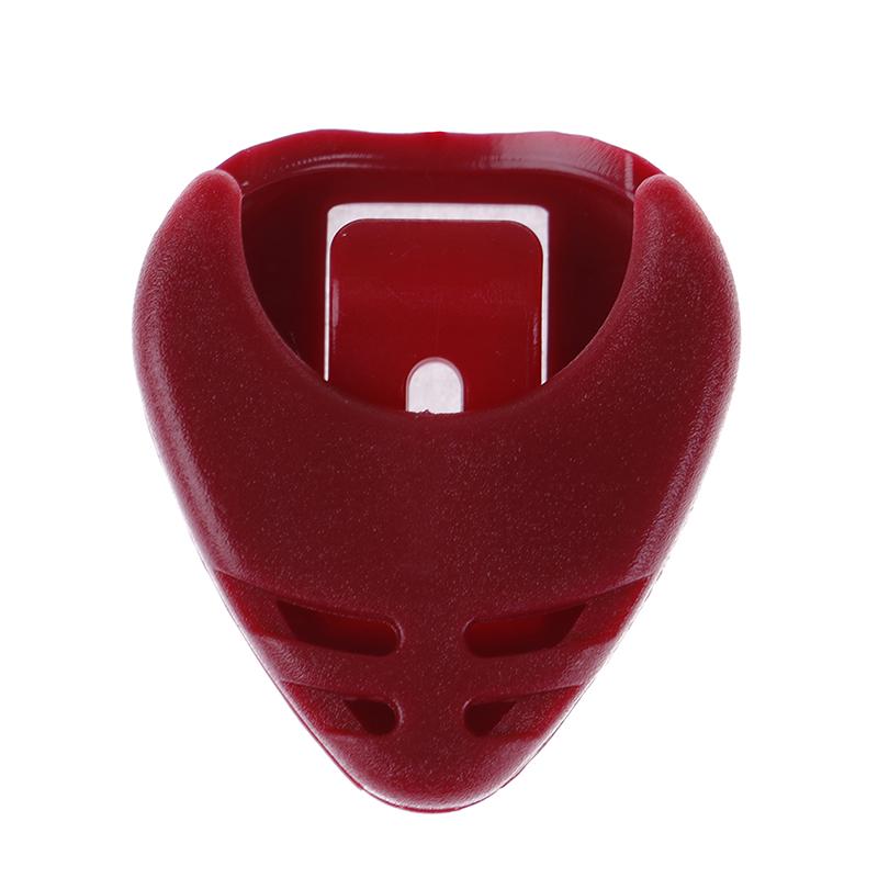 1/5 sztuk Plactic Guitar Pick Plectrum Holder Case Box Części w kształcie serca