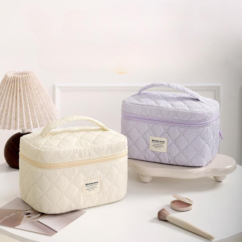 New Style, Tian Di Gai Makeup Bag, Business Travel, Cosmetics Storage Bag, Makeup Bag, Large Capacity, Luxury Feeling
