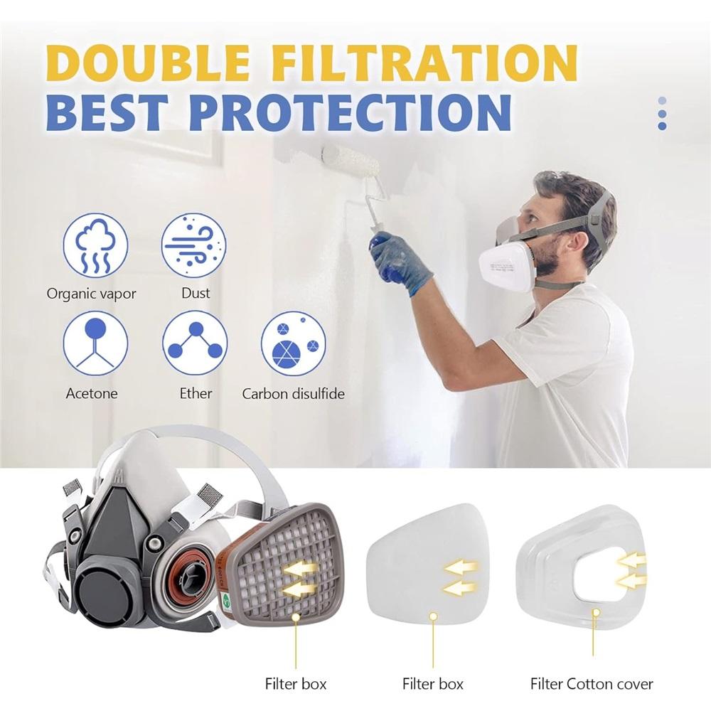 50 Pieces Of Respirator Filter Cotton, 5N11 Replaceable Particulate Filter Cotton, Suitable For Gas Respirators 6000, 6100, 6200, 6800, 7501,7502