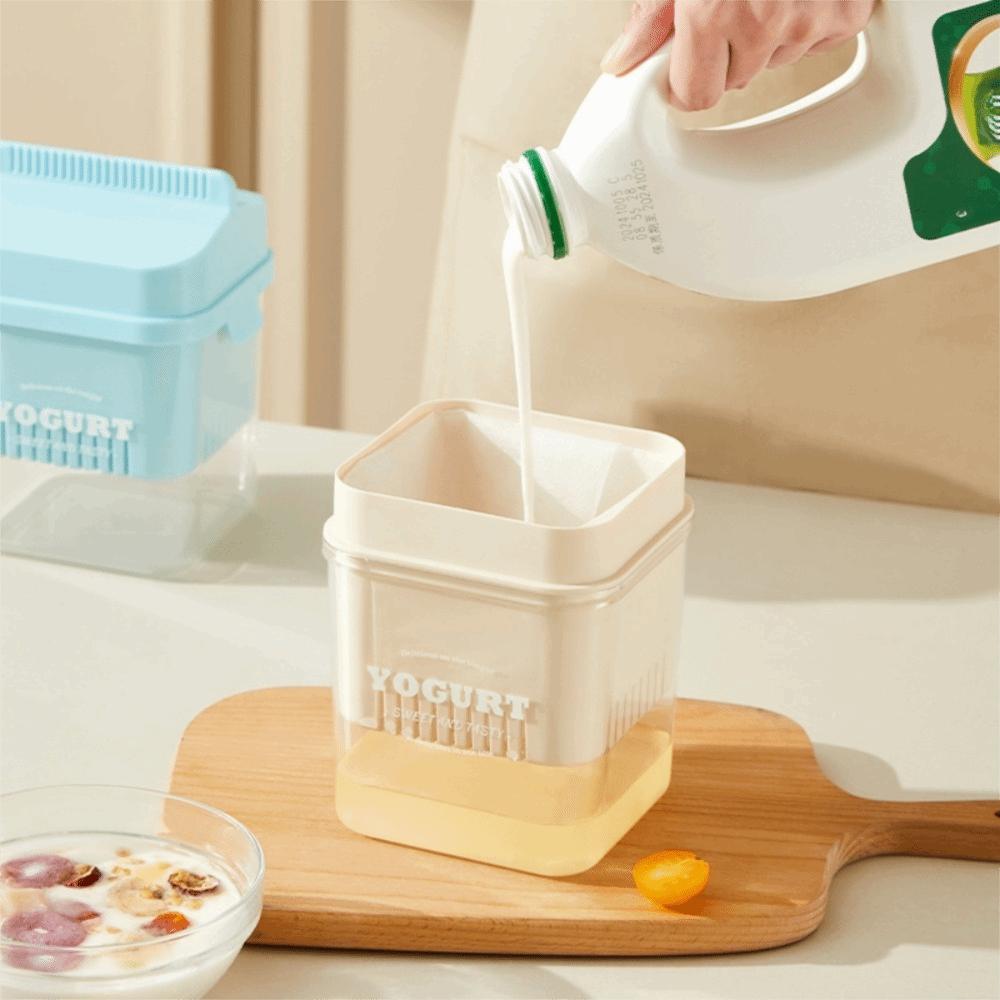 Spring Press Type Greek Yogurt Strainer Transparent Body Whey Separator Yogurt Maker Bread