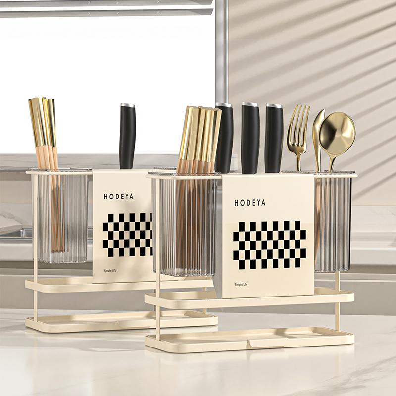 Beishan Multifunkční kuchyňský úložný regál, Kam lze jednotně uložit hůlky, nože, vidličky a lžíce