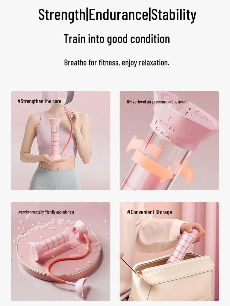 Abdominal Breathing Dumbbell: Enhance Lung Capacity, Strengthen Core & Pelvic Floor, Sculpt Vest Line, and Slim Face