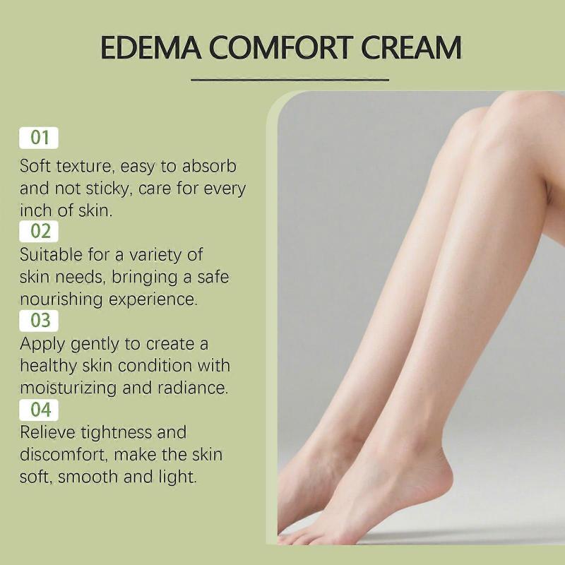 1-5x Edema Care Herbal Cream with Roller Ball, Swell Care Lymphatic Massage Cream, Reduces Leg Swelling-sk