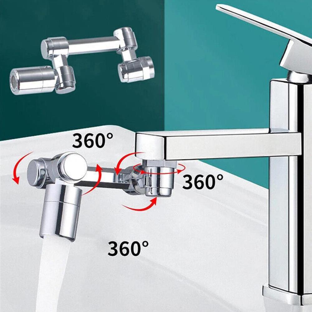 1080° Universal Rotation Faucet Sprayer Head,Washbasin Faucet Extender Aerator Bubbler Nozzle,Anti-Splash Kitchen Tap For Sink
