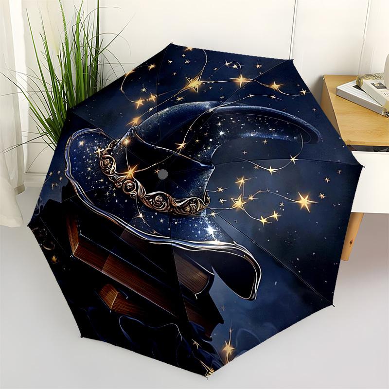 

1pc Witchcraft Magic Knowledge Umbrella with Plastic Handle,Suitable for All Seasons Home Travel Outdoor UmbrellaB1917