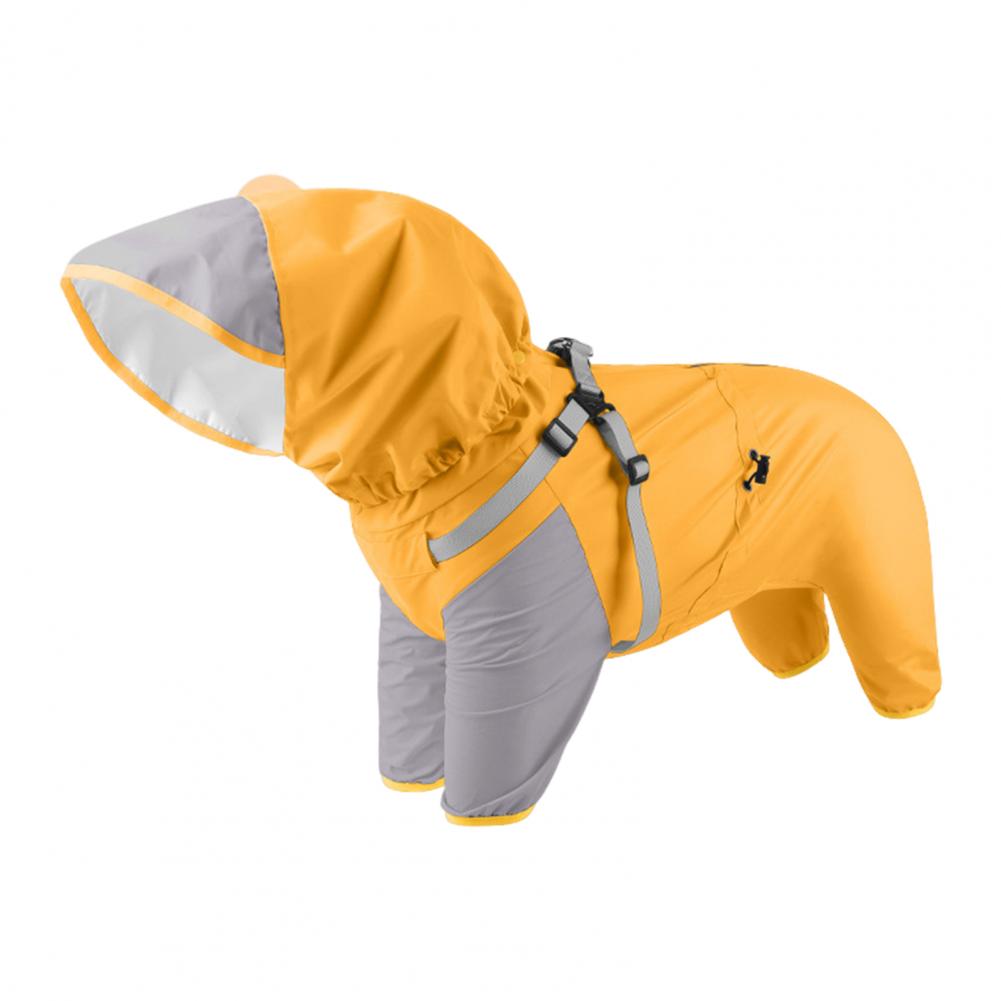 Dog Raincoat with Spiral Elastic Feet Removable Hood Dog Rain Jacket Hooded Waterproof Dog Raincoat for Small to Pets for Medium