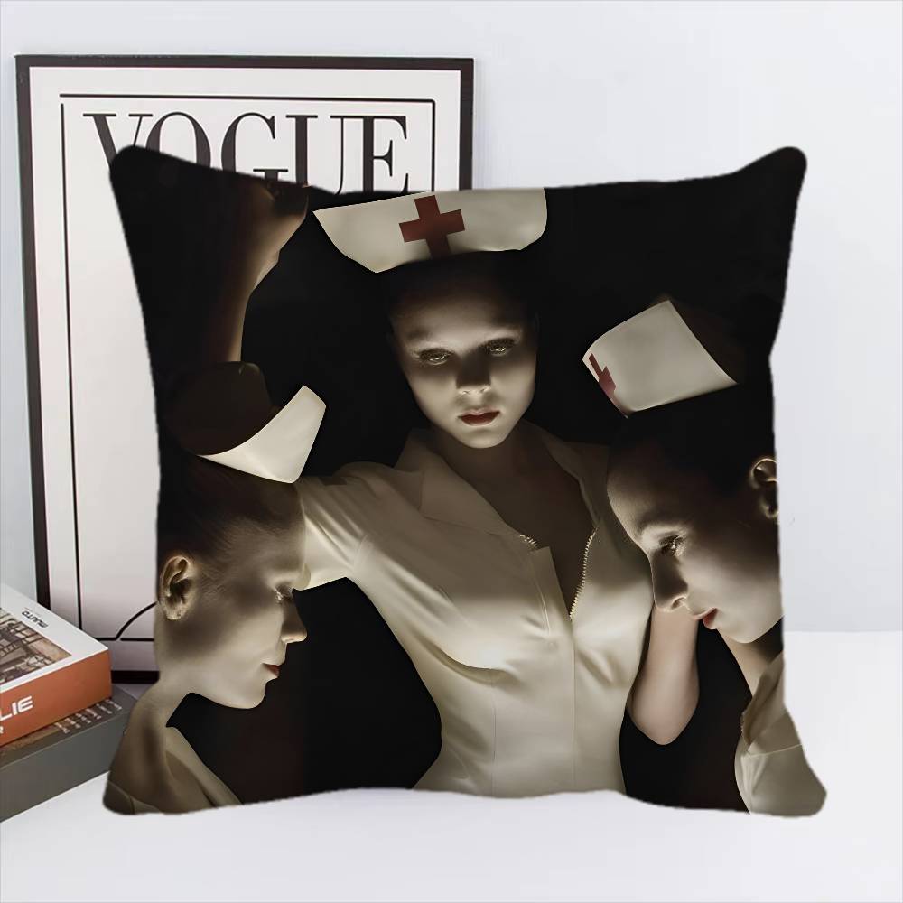 Canvas Printing Wall Art Saw Horror Movie Pillow Case Square Pillow Bedroom Sofa Leisure Comfort Cushion Home Decoration