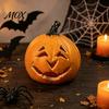 Simulated Pumpkin Light Halloween Creepy Light, Jack-O-Lantern Decoration, Scary Indoor Outdoor Hollow Lamp for Holiday Parties Yard Decor