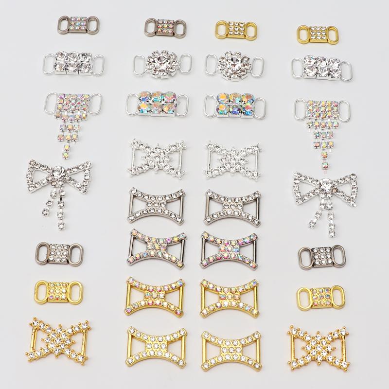 luxury Rhinestone AF1 Shoe Charms Colorful Diamond Sneaker Charms Girl Shoe decoration DIY Shoelaces Buckles shoes accesories