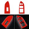 For Subaru BRZ  Toyota GT86 2012-2020 Real Soft Carbon Fiber LHD RHD Sticker Interior Trim Car Window Switch Button Frame Cover