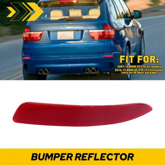 

AUXITO Rear Bumper Reflector Tail Lamp Case RH Side For 2007-2013 BMW X5 E70