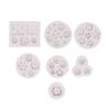 3D Mini Prästkrage Blomma Silikonform Diy Fondant Tårta Dekoreringsverktyg Bröllop Födelsedag Fest Choklad Godis Bakverk Bakform