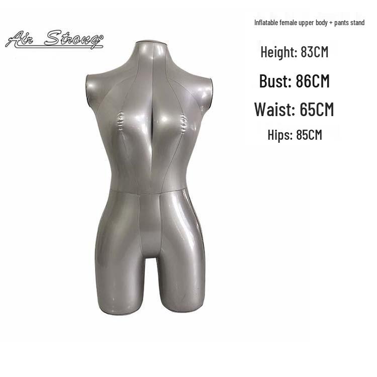 Inflatable Female Torso Mannequin with Stand for Women's Clothing Display