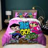 Exquisite 3D Print Teen -Titans Go Teenagers Bedding Set Duvet Cover Pillowcase Kids Boy Girl 3piece Set Home Textile