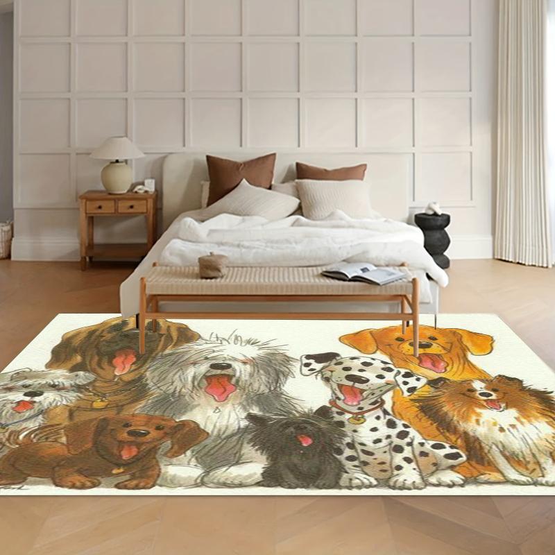 Entrance Mat Anti-slip Rug Adorable Pet Carpets for Living Room Kid Play Mat Gift Rugs for Bedroom Decor Washroom Floor Mat Gift
