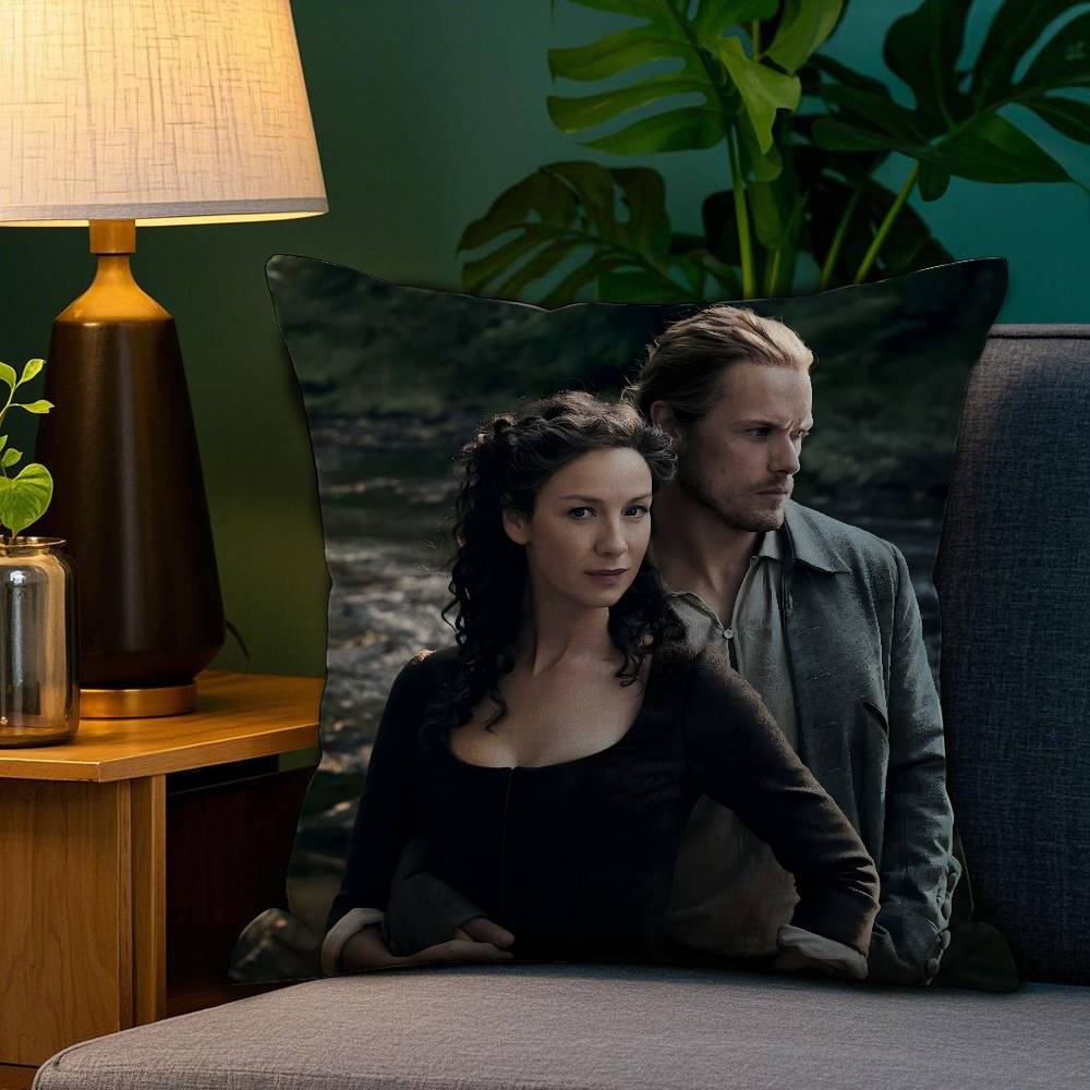 Pillow Case Plush Fabric Soft Double Sided Print TV Series O-Outlander Sofa Cushion Cover Throw Pillow Covers