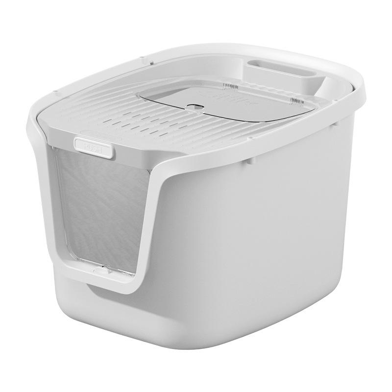 Extra Large Enclosed Cat Litter Box - Odor-Proof, Anti-Splash & Anti-Tracking, Top Entry