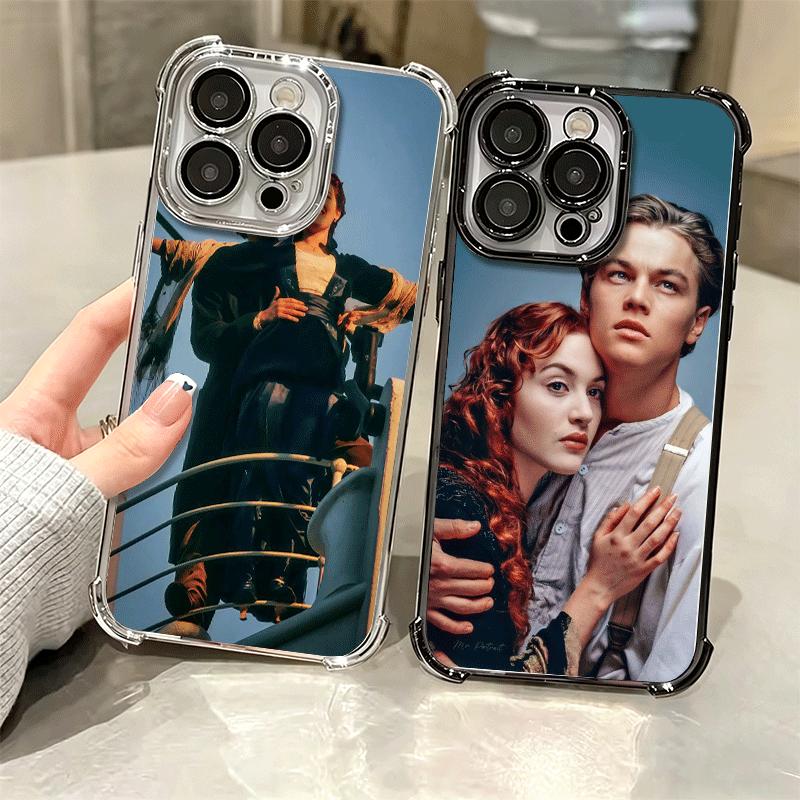 Titanic Movie Rose Jack Soft Phone Case For iPhone 15 16 17 Air 14 Pro Max 16E Plus 13 12 Mini Plating Anti-Fall Fundas
