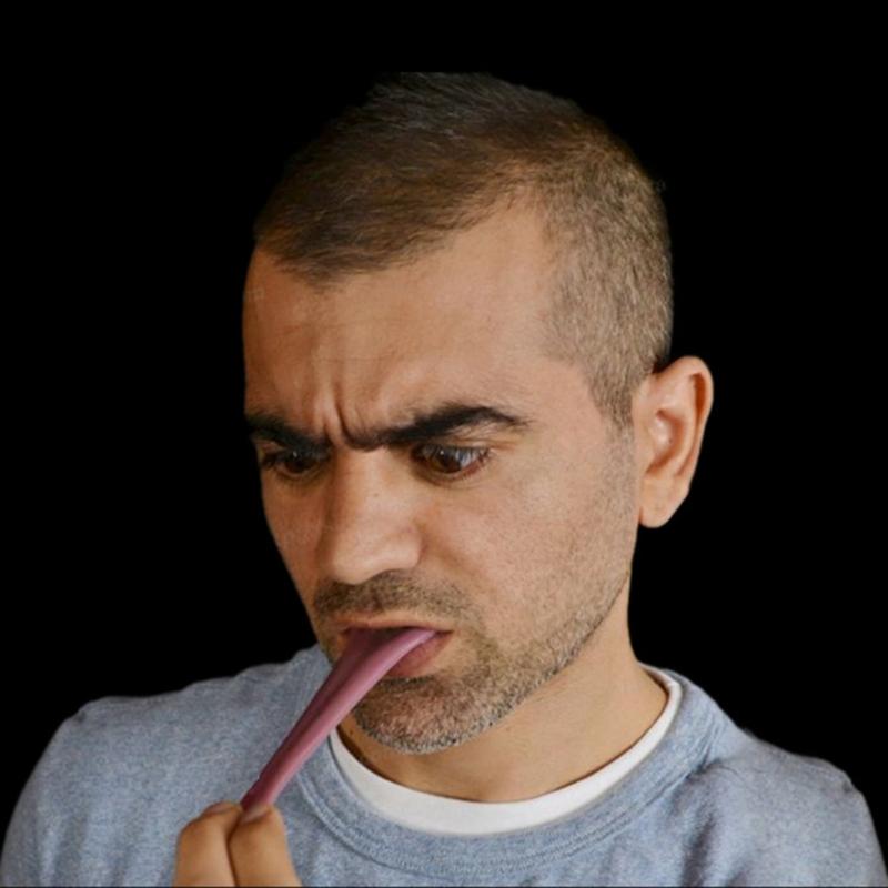 Halloween Fake Tongue Realistic False Tongue Horrible Stretchable Tongue  Tricks Prank Tongue for Halloween Magics